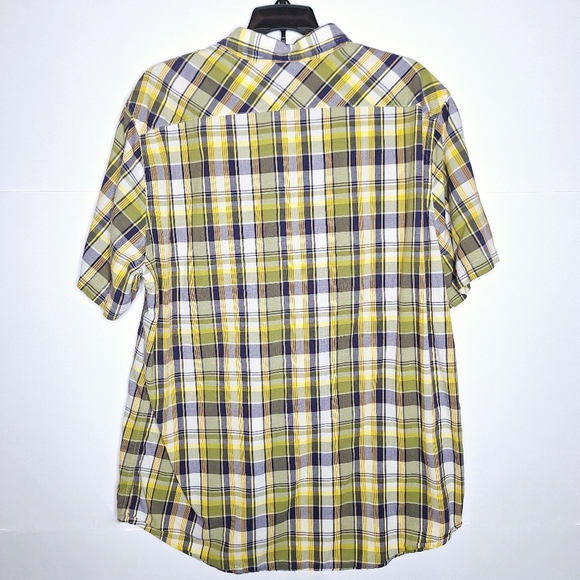 Vintage Blue Label Polo Jeans Company " The Mad For Plaid" Short sleeve shirt XL - Picture 2 of 8